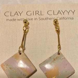 Clay Girl Clayyy Drop earrings in Watercolor